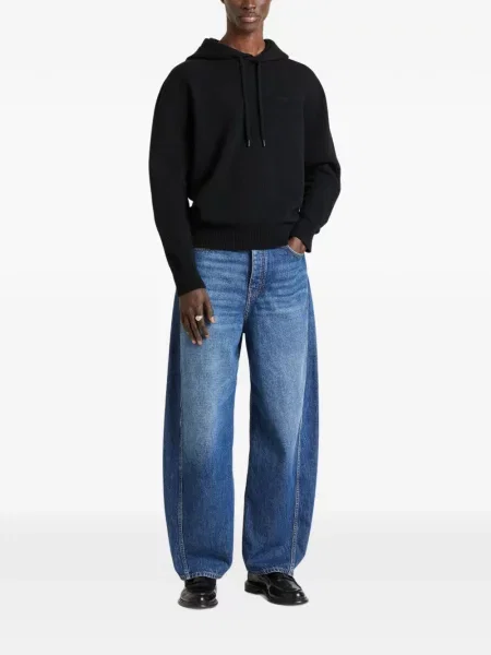 Hanorac cu glugă Givenchy de lână negru