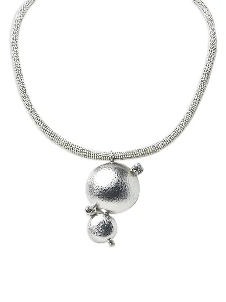 Pandantiv Peserico cu mărgele argintiu