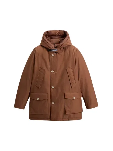 Parka Woolrich brązowa