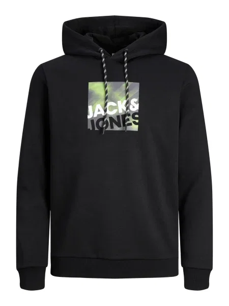 JACK & JONES Majica Logan travnato zelena / lila / črna bela