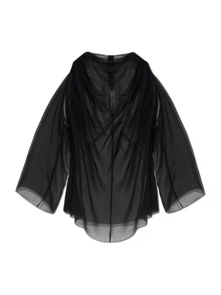 Jedwabna bluzka Rick Owens czarna