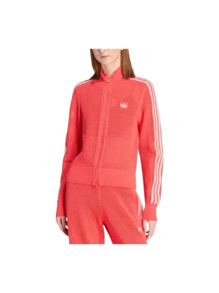 Top sportowy Adidas czerwony