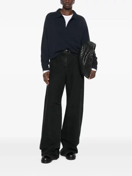 Gulerat tricou polo Kujten albastru