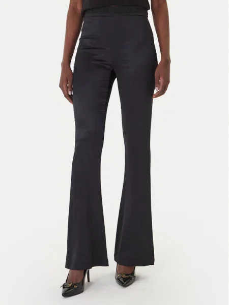 Versace Jeans Couture Spodnie materiałowe Flare Fit czarny