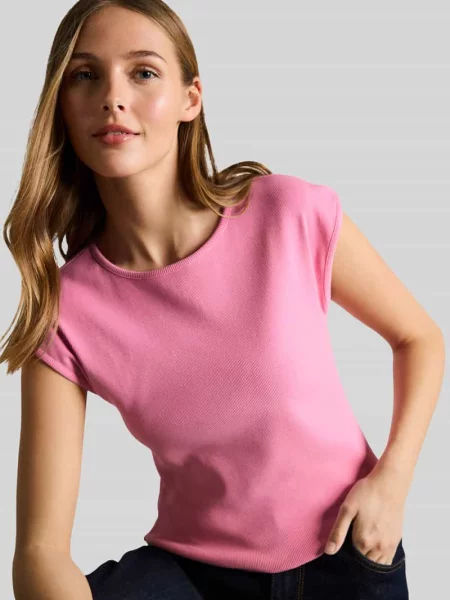 Krój regular fit t-shirt z mieszanki bawełny Tom Tailor Denim