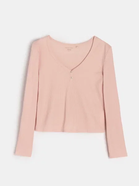 Двокомплектна піжама з домішкою рожевий