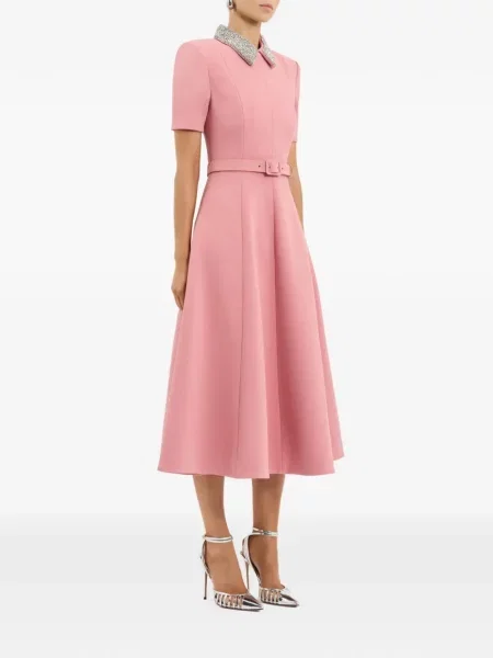 Scurt rochie midi Rebecca Vallance roz