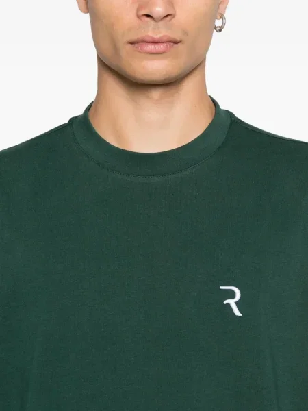 Tricou Rhun cu broderie verde