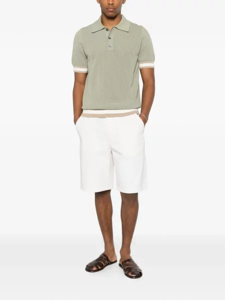 Tricou polo Ché tricotate verde
