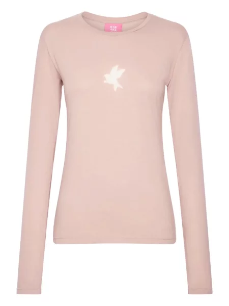 Długa koszulka One Teaspoon różowa