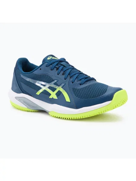 Мъжки обувки за тенис ASICS Solution Swift FF 2 Clay mako blue/safety yellow синьо