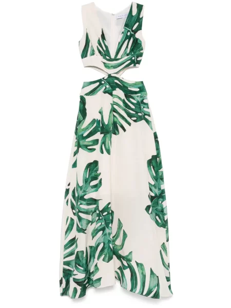 Rochie maxi Raquel Diniz de costum alb