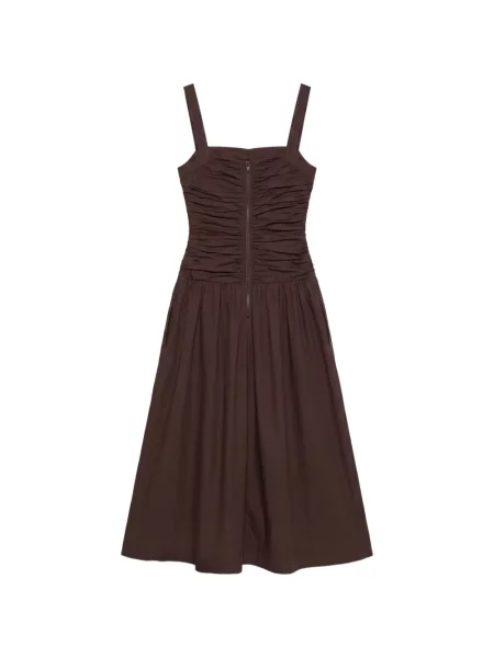 Rochie midi Reformation cu volane maro