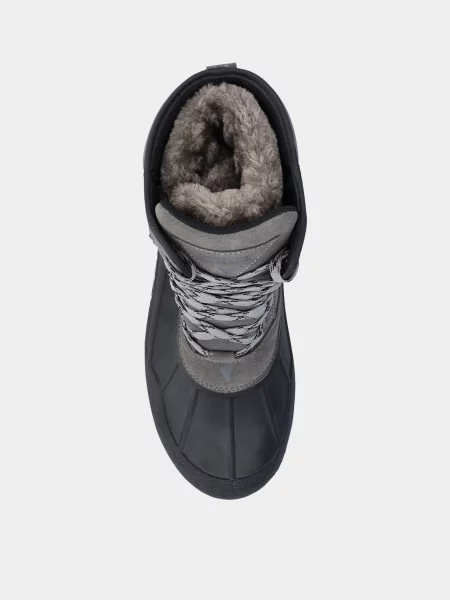 Кожаные дутики Cmp серые