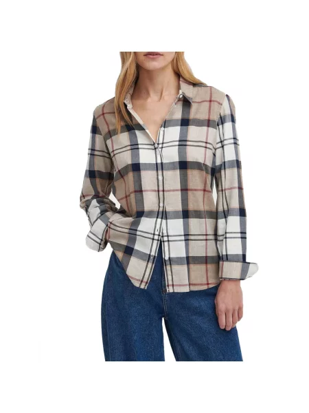 Barbour Bluzki Kobieta Wielobarwność L Koszula Bredon beżowa