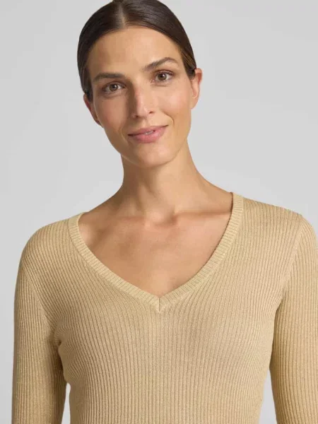 Sweter krój slim fit z mieszanka model Maglia' Liu Jo White