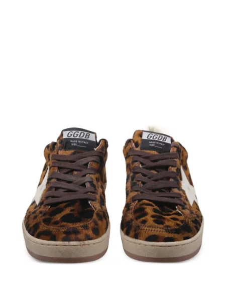 Leopárdmintás sneaker Golden Goose Ball Star nyomtatás barna
