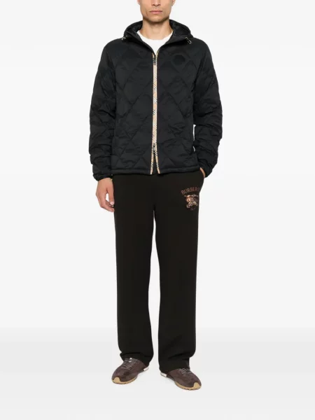 Geacă Burberry cu glugă negru