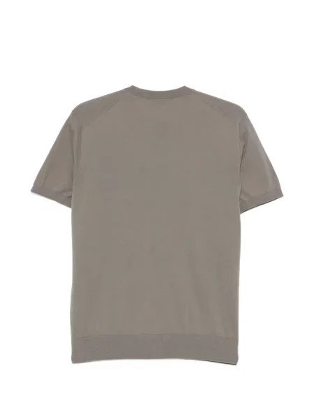 Tricou Corneliani cu broderie maro