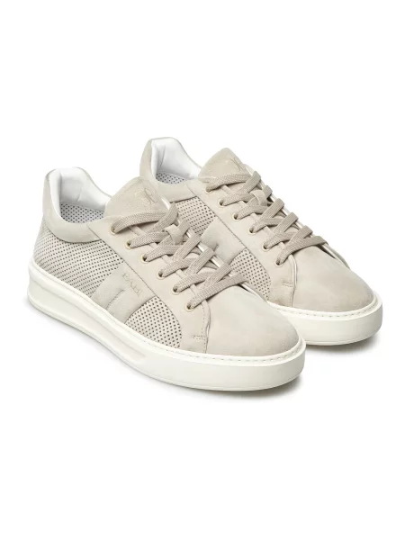 Sneakersy Fabi zamszowe beżowe