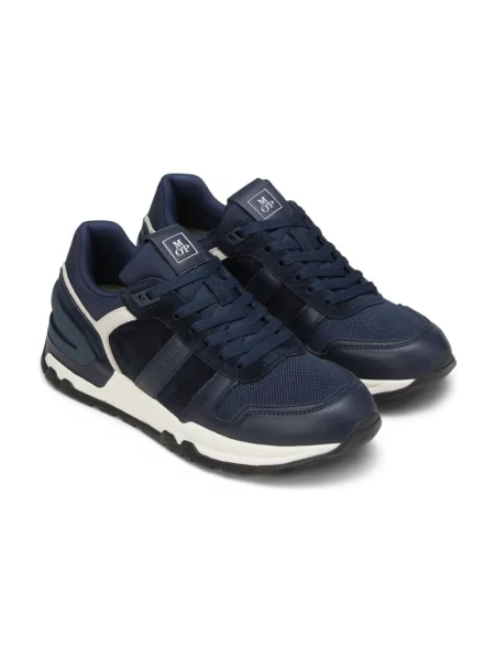 Sneakersy Marc O'polo skórzane niebieskie