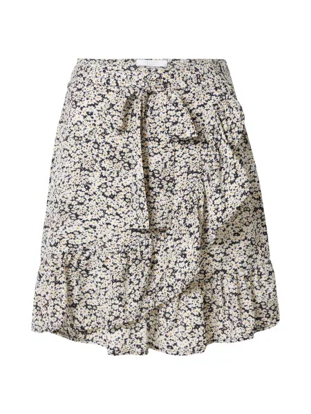 SISTERS POINT Fustă NIRO negru galben alb