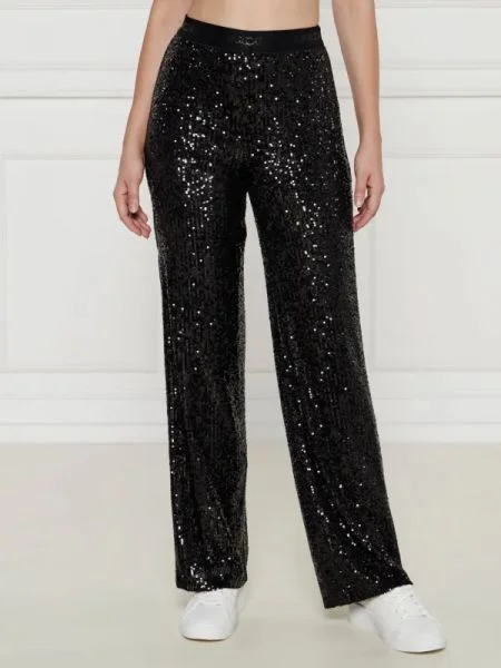 Marc Cain Pantaloni WASHINGTON | flare fit negru