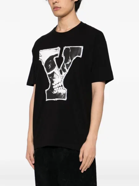 Μπλούζα Yohji Yamamoto με σχέδιο μαύρο