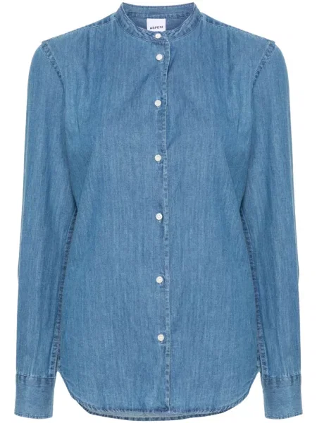 Cămașă din denim Aspesi albastru
