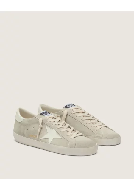 Велурени маратонки Golden Goose бяло