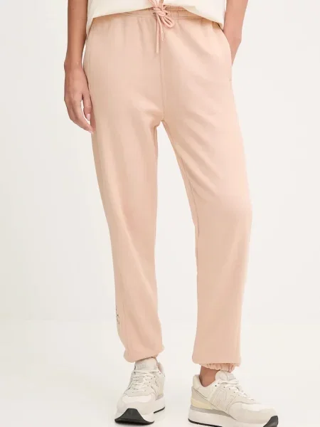 Adidas by Stella McCartney pantaloni de trening din uni portocaliu
