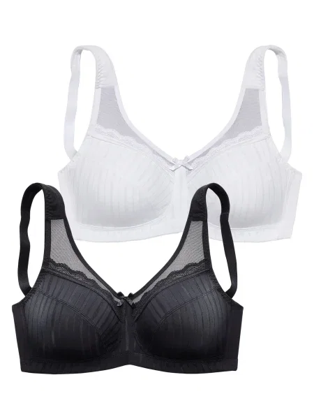 PETITE FLEUR Sutien negru alb