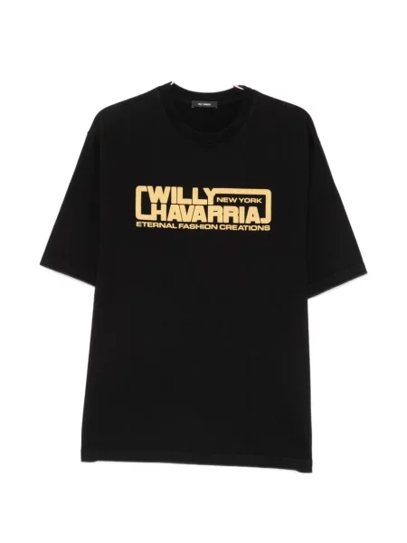 Tricou Willy Chavarria cu imagine negru