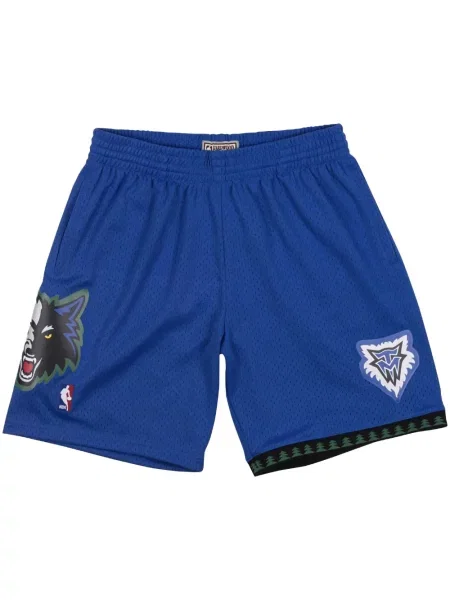 Pantaloni scurți Mitchell & Ness albastru