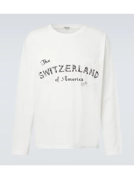 Jersey majica Bode s potiskom bela