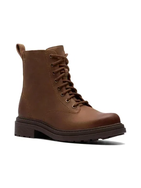 Šnurovacie tenisky Clarks hnedá