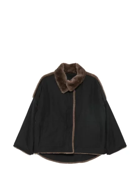 Scurt reversibil palton de blană Collection Privée? cu blană negru