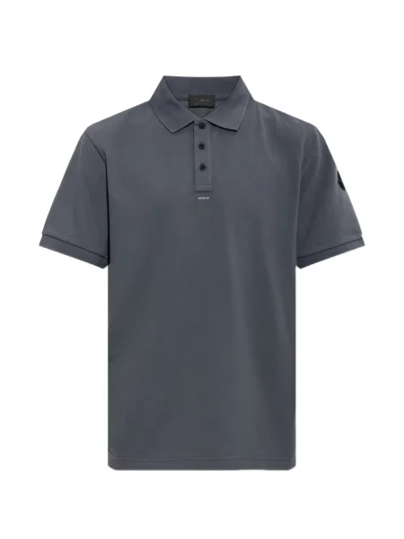 Tricou polo Moncler cu imagine gri