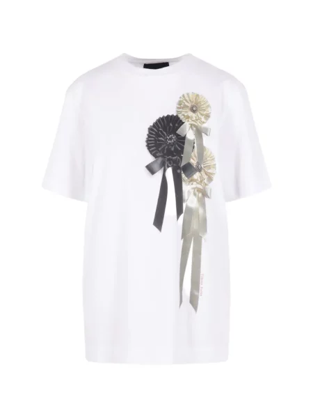 Tricou Simone Rocha cu imagine alb