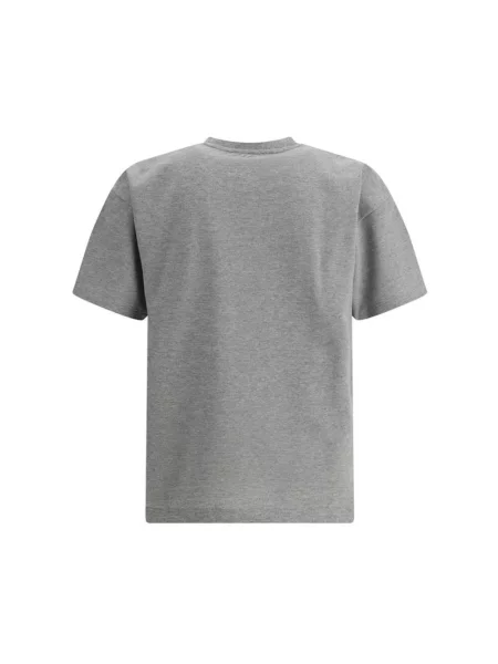 Koszulka Saint Laurent w kolorze melanż z logo szara