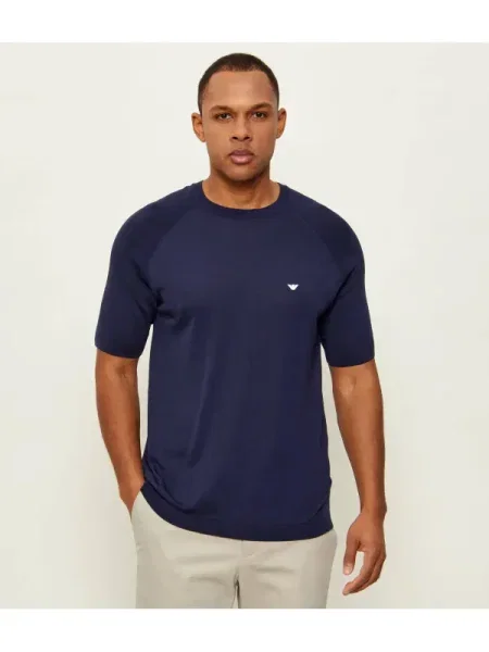 Emporio Armani Pulover cu adaos de mătase