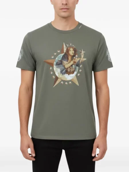 Grafic tricou Alchemist cu imagine verde
