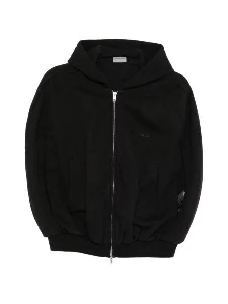 Geacă Balenciaga cu glugă negru