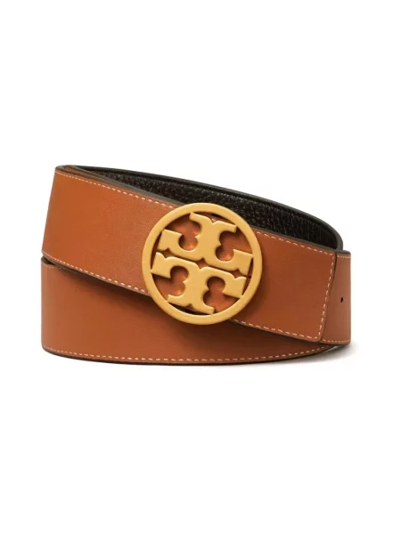 Pasek Tory Burch skórzany czarny