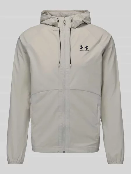 Kurtka treningowa Under Armour Vibe Woven khaki base/black beżowa