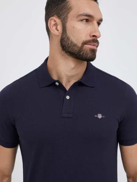 Gant polo de marin neted albastru