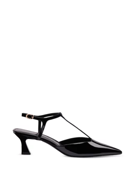 Pantofi cu toc Stuart Weitzman cu bretele negru