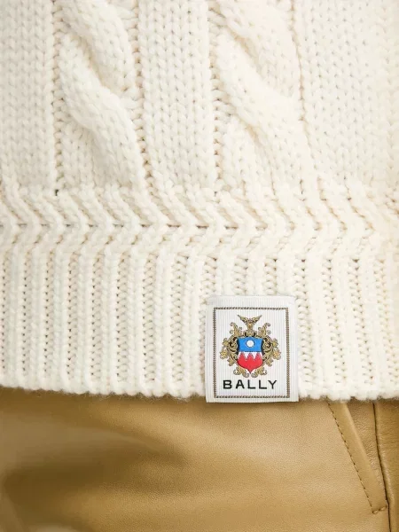 Bally gyapjú pulóver bézs