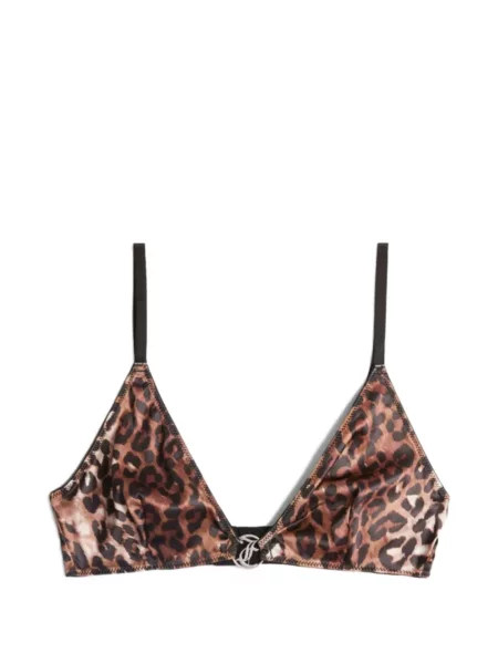 Sutien triunghi Juicy Couture cu imagine cu model leopard maro