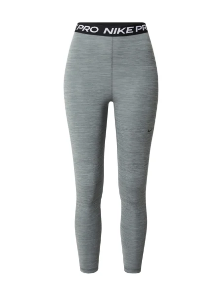 NIKE Pantaloni sport gri / negru alb